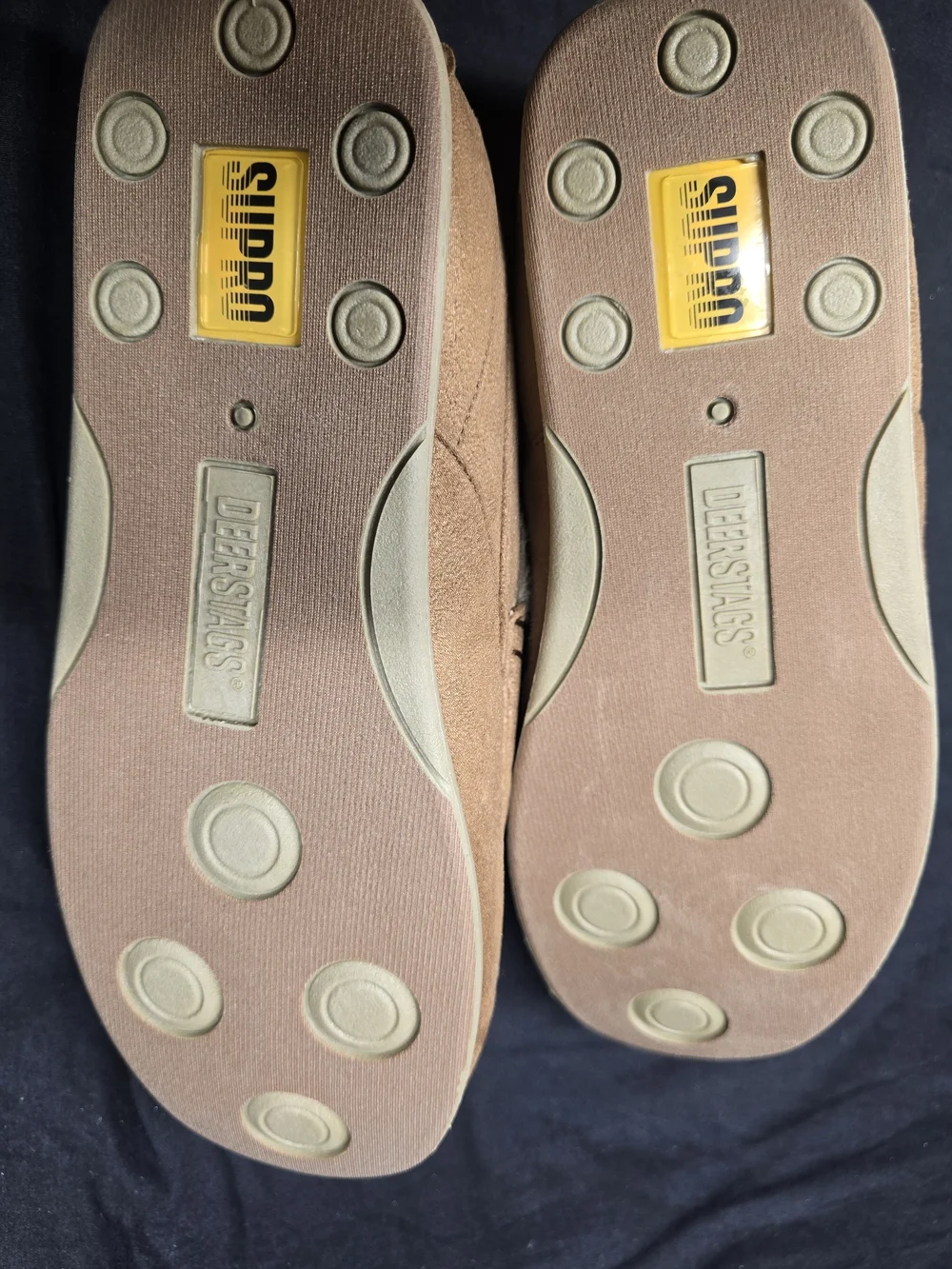 NEW Deer Stags Spun Slipperooz Chestnut Moccasin Slippers Size 9 Unisex w/ Box